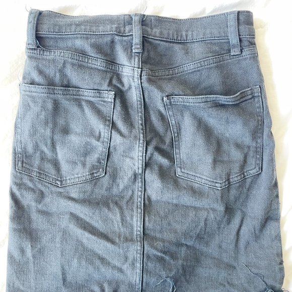 Wilfred Free By Aritizia Black Denim Skirt Size 4 - Picture 3 of 5